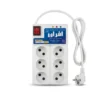 محافظ برق افران الکتریک مدل ۶۰۱ ۶ خانه با کابل ۱.۸ و ۳ متری