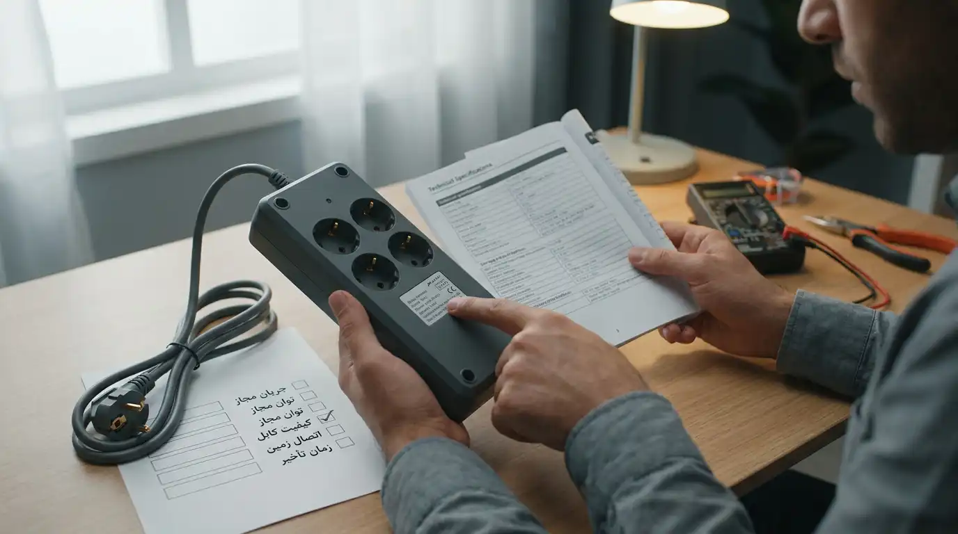 بررسی جریان مجاز، کابل و ارت برای انتخاب محافظ برق مناسب.